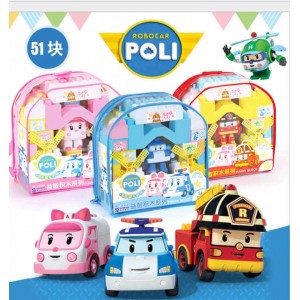 Q149 變形警車積木(51p)