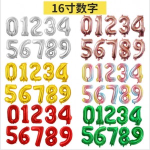 A010A 16寸數字氣球